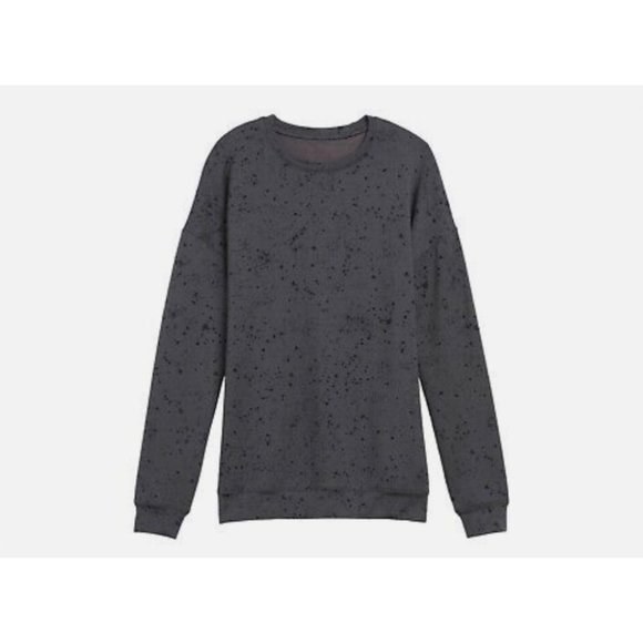Athleta Tops - Athleta Studio to Street Print Splatter Sweatshirt Charcoal